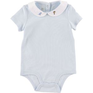 Polo Ralph Lauren Romper s/s - Baby Collectie - Lichtblauw m. Vo - Polo Ralph Lauren - 74 - Romper S/S