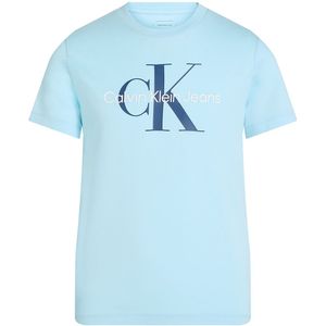 Calvin Klein T-Shirt - Ck-monogram - Ozon Blue - Calvin Klein - 16 jaar (176) - T-Shirt