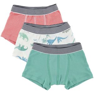 Petit Bateau Boxershorts - 3-pack - Groen/Rood - Petit Bateau - 6 jaar (116) - Boxershorts