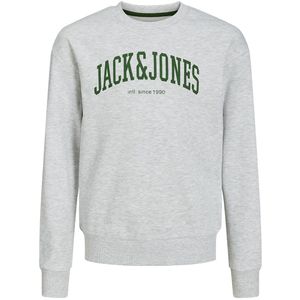 Jack & Jones Sweatshirt - JjeJosh - Noos - White Melange - Jack & Jones - 16 jaar (176) - Sweatshirt