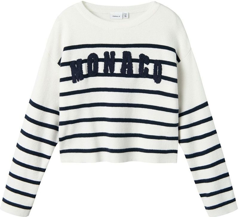 Name It Blouse - Gebreid - NkfDinilla - Navy Blazer m. Strepen - Name It - 11-12 jaar (146-152) - Blouse