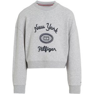 Tommy Hilfiger Kids NY Geborduurde Sweater - Girls - Grijs