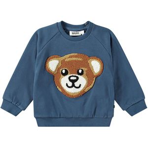 Molo Sweatshirt - Schijf - Teddy Friend - Molo - 2 jaar (92) - Sweatshirt