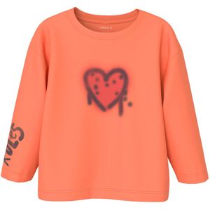 Name It Blouse - NmfNoa - Fusie Coral m. Hart - Name It - 5 jaar (110) - Blouse