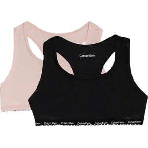 Calvin Klein Tops - 2-pack - Roze/zwart - Calvin Klein - 14-16 jaar (164-176) - Ondergoed