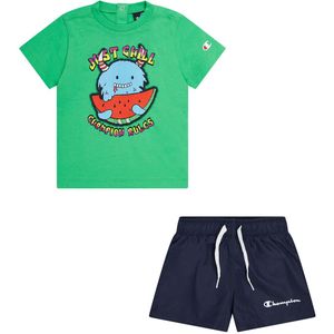 Champion Shorts Set - T-Shirt/Zwembroeken - Gif Green - Champion - 74 - Badmode