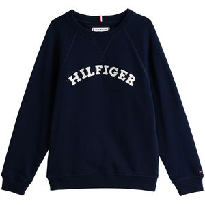 Tommy Hilfiger Sweatshirt - Dark Nacht Navy m. Wit - Tommy Hilfiger - 16 jaar (176) - Sweatshirt