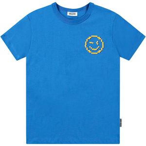 Molo T-Shirt - Riley - Lapis Blue m. Smiley - Molo - 6 jaar (116) - T-Shirt