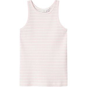 Name It Tanktop - NkfHobine - Parfait Pink/Bright White - Name It - 6 jaar (116) - Tanktop