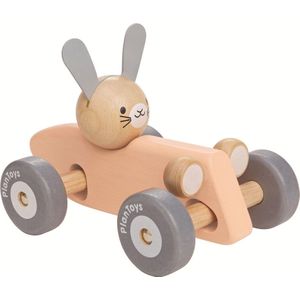 PlanToys Raceauto - 17 cm - Hout - Konijn - PlanToys - OneSize - Auto