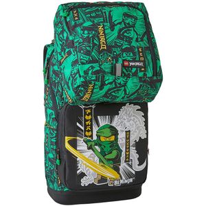 LEGO® Ninjago Schooltas m. Sporttas - Optimo - Zwart/Groen - LEGO® Tasker - OneSize - Schooltas