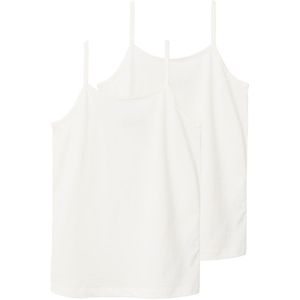 LMTD Top - NlfNove - Noos - 2-pack - White Alyssum - LMTD - 13-14 jaar (158-164) - Tanktop