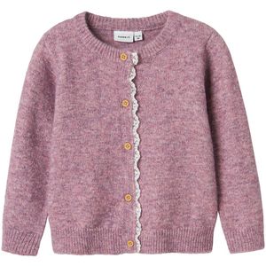 Name It Cardigan - Gebreid - NmfRikimmi - Mauve Orchid - Name It - 5 jaar (110) - Cardigan