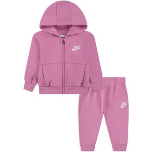 Nike Sweatset - Cardigan/Joggingbroek - Magie Flamingo - Nike - 24 mnd - Sweatset