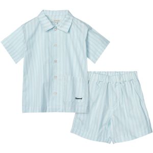 Liewood Set - Leona - Stripe Zuiver Sky/Creme De La Creme - Liewood - 1½ jaar (86) - Overhemd