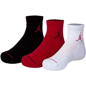 Jordan Sokken - 3-pack - Jumpman gewatteerde enkel - Rood/Wit/So - Jordan - 23,5/27 - Sokken