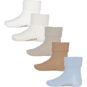 Wheat Sokken - 5-pack - Cadeaubox - Eeuwig - Blue - Wheat - 16/18 - Sokken