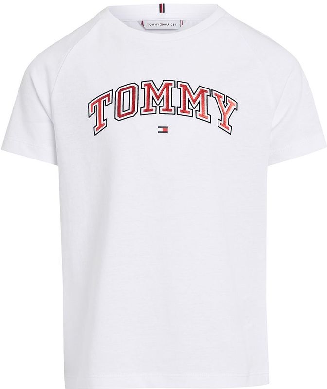 Tommy Hilfiger Kids Varsity Foil Regular T-Shirt - Wit