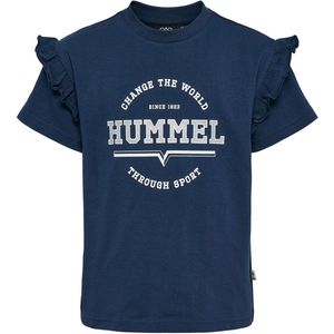 Hummel T-Shirt - hmlViolet - Dress Blue - Hummel - 9 jaar (134) - T-Shirt