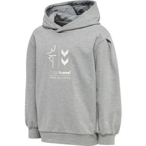 Hummel Hoodie - HmlPrima Bee - Grijs Gevlekt - Hummel - 6 jaar (116) - Hoodie