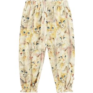 Molo Broek - Selena - Aquarel katten - Molo - 3 jaar (98) - Broeken - Katoen