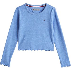 Tommy Hilfiger Blouse - Bijgesneden - Blue Spel - Tommy Hilfiger - 16 jaar (176) - Blouse