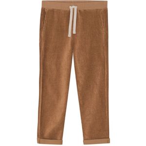 Monsieur Mini Corduroy Broek - Melk Chocolate - Monsieur Mini - 6-9 mnd - Fluwelen Broek