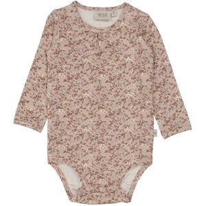 Wheat Romper l/s - Liv - Pale Lilac Bloemen - Wheat - 62 - Romper L/S