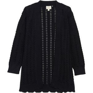 Creamie Cardigan - Cardigan Lang - Black - Creamie - 11-12 jaar (146-152) - Cardigan