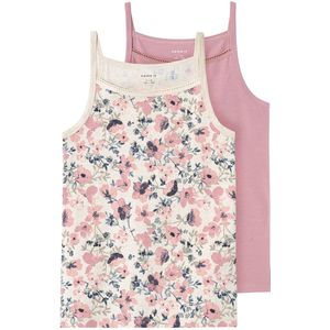 NAME IT KIDS Singlet - set van 2 Roze/Ecru