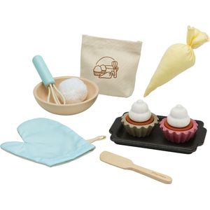 PlanToys Cupcakeset - Hout - PlanToys - OneSize - Speelgoedeten