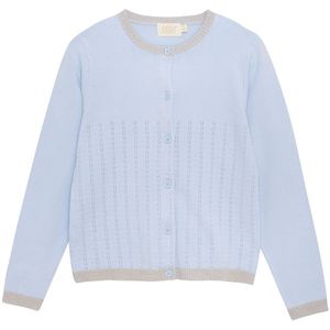 Creamie Cardigan - Pointelle - Xenon Blue - Creamie - 1½ jaar (86) - Cardigan