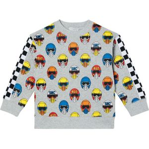 Stella McCartney Kids Sweatshirt - Grijs Gevlekt m. Helmen - Stella McCartney Kids - 6 jaar (116) - Sweatshirt