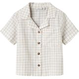 Name It Overhemd s/s - NmmHalom - Bright White - Name It - 4 jaar (104) - Hemd S/S