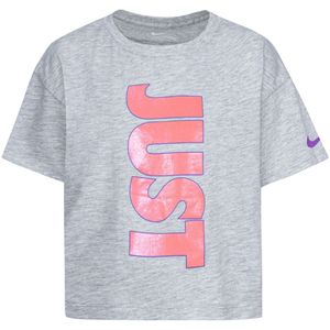 Nike T-Shirt - Gewoon doen - Grey Heather - Nike - 6 jaar (116) - T-Shirt