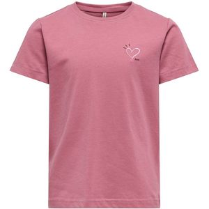 Kids Only T-Shirt - KogCandy - Heather Rose/Heart - Kids Only - 5-6 jaar (110-116) - T-Shirt