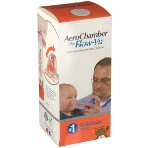 Aerochamber Plus Anti-Statisch + Flow-Vu-Masker Baby 1 Apparaat
