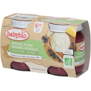 Babybio Brassé Haver - Banaan Bosbes 2x130