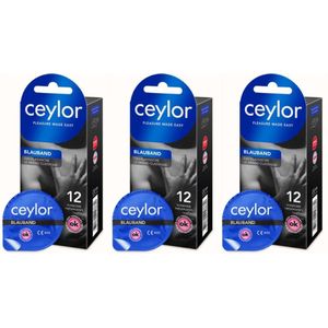 CEYLOR Blauband Präservativ mit Reservoir 12 Stk x3 3x12 Condooms
