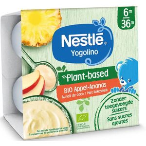Nestlé Yogolino Plant-Based Ananas - Appel Bio 4x90 Voeding