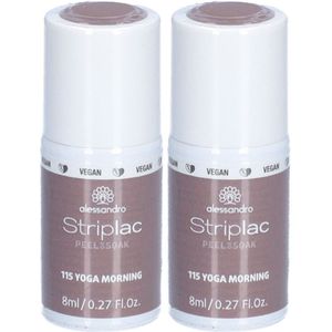 ALESSANDRO Striplac Vegan - Peel or Soak Nagellak N°115 Yoga Morning 2x1