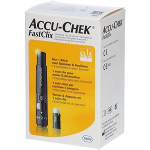 Accu-Chek FastClix Prikpen + 6 Lancetten 1 Stiften