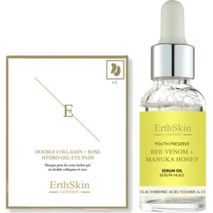ErthSkin London Bijengif + Manuka Honing Serumolie Dubbele Collageen Oogkussentjes 1