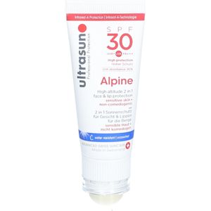 Ultrasun Alpine Zonbescherming 2-in-1 Gezicht & Lip SPF 30 1 Stiften
