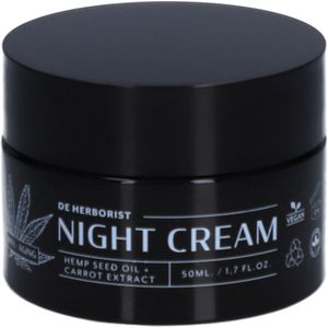 De Herborist Night Cream Hemp Seed Oil + Carrot Extract 50 Nachtcrème