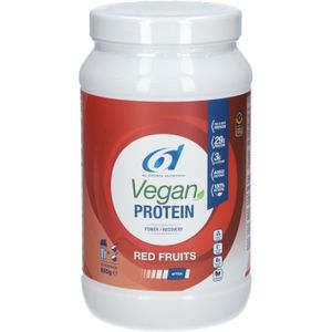 6d Sports Nutrition Vegan Protein Red Fruits 800 Poeder