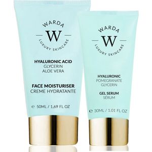 Warda skincare Hyaluron dagcrème en gelserumset 80