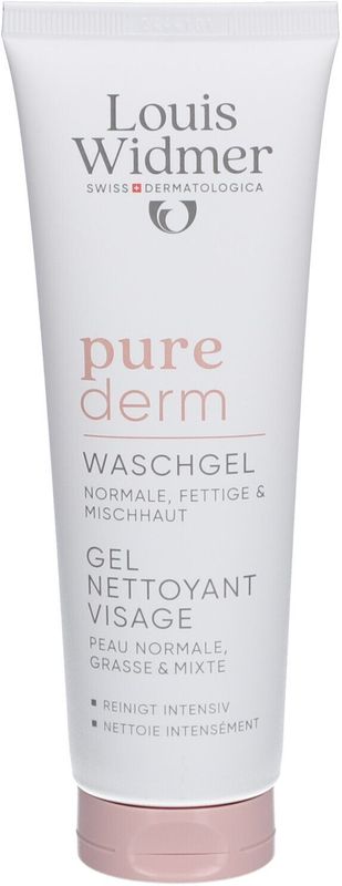 Louis Widmer Purederm Wash Gel Gezicht 125 Wasgel