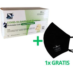 Deepblue COVID-19 Antigeen Corona Test + Gratis Nanovio FFP2 20