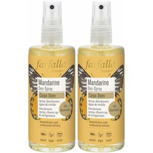 FARFALLA BeautyCare Mandarine Déodorant Spray Carpe Diem 2x100 Deodorant